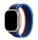 (image for) Dark Blue, Sky Blue, & Orange Apple Trail Nylon Elastic Bands 42mm 44mm 45mm 49mm