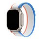 (image for) White, Blue, & Orange Apple Trail Nylon Elastic Bands 42mm 44mm 45mm 49mm