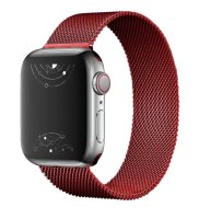 (image for) Red Apple Magnetic Milanese Compatible with Apple Watch Bands 38mm 40mm 41mm