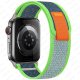 (image for) Light Blue & Green Apple Trail Nylon Elastic Bands 38mm 40mm 41mm