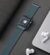 (image for) Porcelain Blue Apple Magnetic Milanese Compatible with Apple Watch Bands 38mm 40mm 41mm