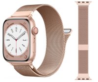 (image for) Rose Gold Apple Magnetic Milanese Compatible with Apple Watch Bands 38mm 40mm 41mm