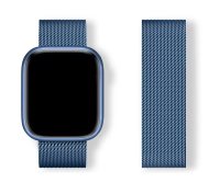 (image for) Fuel Injection Blue Apple Magnetic Milanese Compatible with Apple Watch Bands 38mm 40mm 41mm