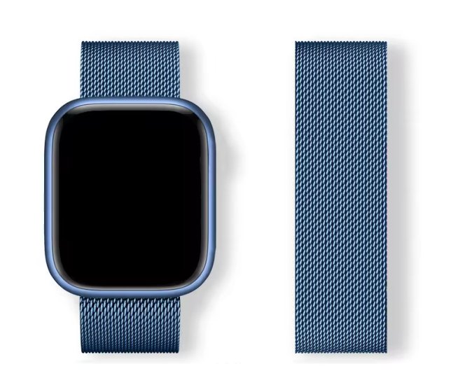 (image for) Fuel Injection Blue Apple Magnetic Milanese Compatible with Apple Watch Bands 38mm 40mm 41mm - Click Image to Close