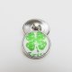 (image for) Snap Jewelry Glass - Holiday Shamrock Leaf