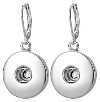 (image for) Snap Jewelry Earrings - Silver Lever-back Stainless Steel