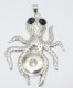 (image for) Snap Jewelry Pendant - Octopus Black Eyes