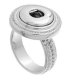 (image for) Snap Jewelry Ring - Silver with Designer Accents - Size 7