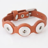 (image for) Snap Jewelry Bracelet Leather Buckle - Tan