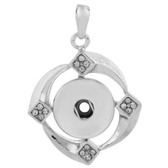 (image for) Snap Jewelry Rhinestone Pendant Clear Stones - Click Image to Close