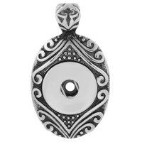 (image for) Snap Jewelry Pendant Designer Scroll Oval