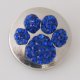 (image for) Snap Jewelry Rhinestone - Paw Prints - Blue