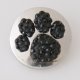 (image for) Snap Jewelry Rhinestone - Paw Prints - Black