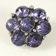 (image for) Snap Jewelry Rhinestone - Cluster - Purple