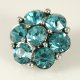 (image for) Snap Jewelry Rhinestone - Cluster - light blue