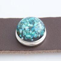 (image for) Snap Jewelry Resin - Specks - Teal Blue