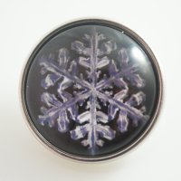 (image for) Snap Jewelry Glass - Holiday Snowflake