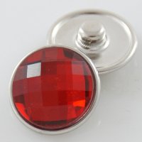 (image for) Snap Jewelry Faceted Crystal Red