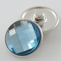 (image for) Snap Jewelry Faceted Crystal Sky Blue