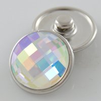 (image for) Snap Jewelry Faceted Crystal AB Clear