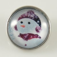 (image for) Snap Jewelry Photo - Holiday Snowman