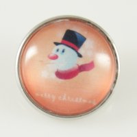 (image for) Snap Jewelry Photo - Holiday - Snowman