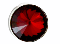 (image for) Mini Snap Jewelry Dark Red Rhinestone Stud fits 12mm Petite Ginger Charms