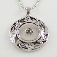 (image for) Snap Jewelry Pendant - Silver Vines