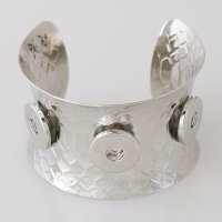 (image for) Snap Jewelry Bracelet Bangle Hammered Triple