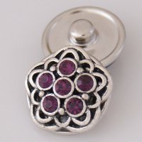 (image for) Snap Jewelry Rhinestone - Cluster Star - Wine Purple