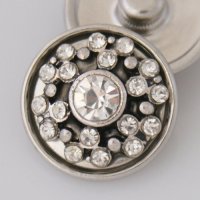 (image for) Snap Jewelry Rhinestone - Center Crystal Clear & Specks