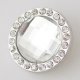 (image for) Snap Jewelry Faceted Crystal Rhinestone - Clear