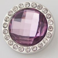 (image for) Snap Jewelry Faceted Crystal - Light Purple