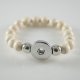 (image for) Snap Jewelry Bracelet Gemstone - White Howlite