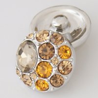 (image for) Snap Jewelry Rhinestone - Cluster - Multi Taupe Beige