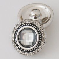 (image for) Snap Jewelry Rhinestone - Circle Design - Clear