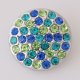 (image for) Snap Jewelry Rhinestone - Light Green, Teal & Blue