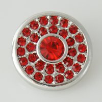 (image for) Snap Jewelry Rhinestone - Center Crystal Red