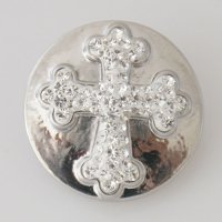 (image for) Snap Jewelry Rhinestone - Cross Clear