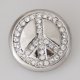 (image for) Snap Jewelry Rhinestone - Peace - Clear