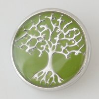 (image for) Snap Jewelry Enamel - Tree of Life Green