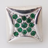 (image for) Snap Jewelry Rhinestone - Diamond Green