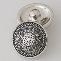 (image for) Snap Jewelry Metal - Silver Design - Dots