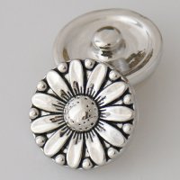 (image for) Snap Jewelry Metal - Silver Daisy