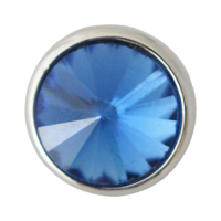 (image for) Mini Snap Jewelry Blue Zircon Rhinestone Stud fits 12mm Petite Ginger Charm New