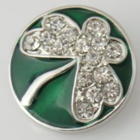 (image for) Snap Jewelry Enamel - Three Leaf Clover