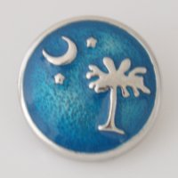 (image for) Snap Jewelry Enamel - Palm Tree & Moon