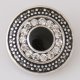 (image for) Snap Jewelry Rhinestone - Circle Design - Black & Clear