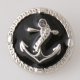 (image for) Snap Jewelry Enamel - Anchor Black & Silver