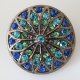 (image for) Snap Jewelry Rhinestone - Flower - Star - Blue, Teal & Green